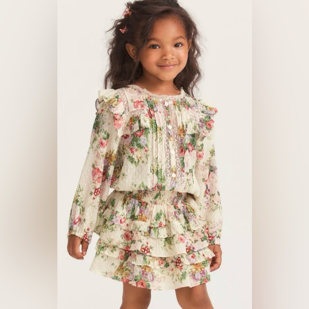 LoveShakeFancy Oda Floral Baby Girl Top